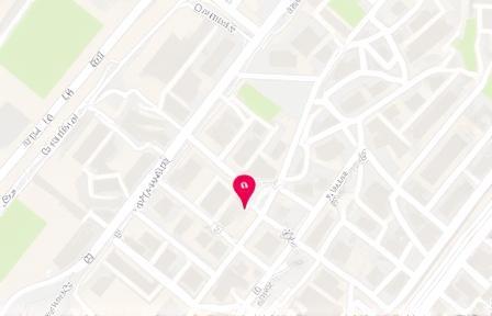 Map showing Sakura Performance Media's Tokyo office location