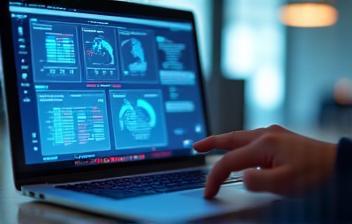 Digital ads campaign plan on screen